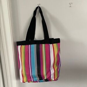 Colorful Striped Tote Bag